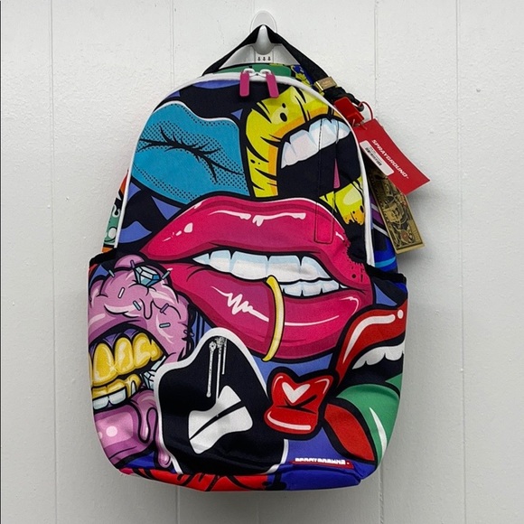 lips sprayground backpack